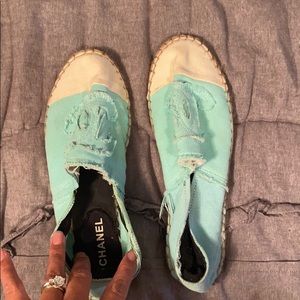 Chanel espadrilles size 38- fit more like 7.5